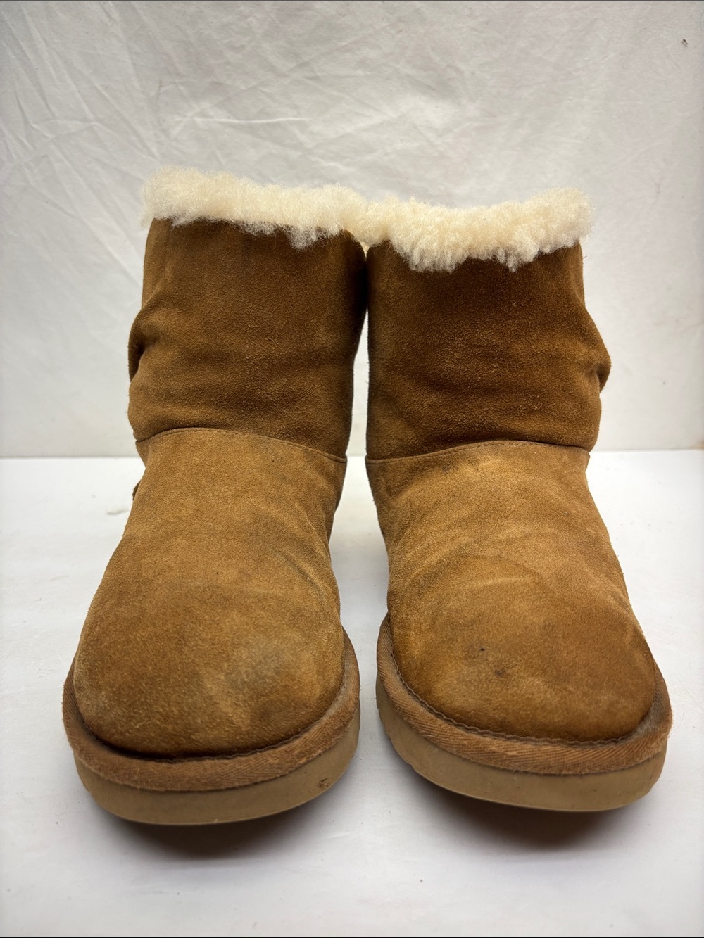 UGG Women’s Shearling-Lined Suede Ankle Boots, SZ 7